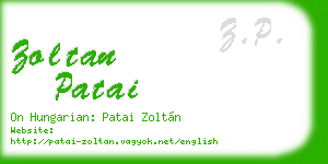 zoltan patai business card